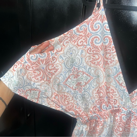 NWT Large Cupshe Haisley print long dress with adjustable straps - Picture 3 of 14